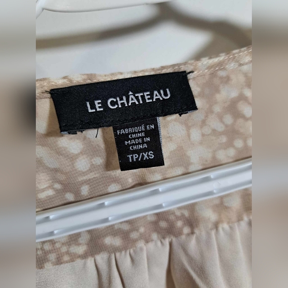 Le Chateau Sheer Blouse with Puff Sleeves XS - Picture 4 of 6